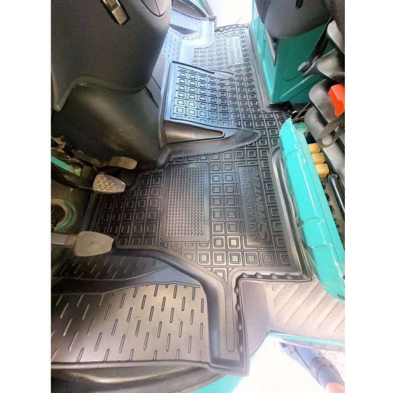 Коврики в салон Mercedes Sprinter (W905) (2000-2006) суцільний ручка КПП на панелі (Avto-Gumm)