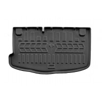 Килимок в багажник для Hyundai i10 I (2007-2013) нижня поличка без органайзера з бортиками 30 мм (Stingray)