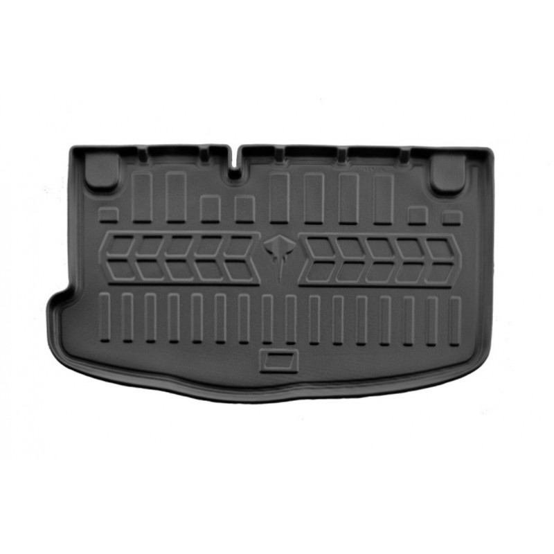 Килимок в багажник для Hyundai i10 I (2007-2013) нижня поличка без органайзера з бортиками 30 мм (Stingray)