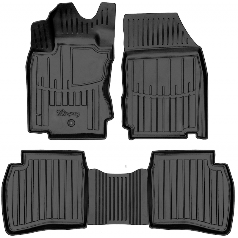 3D килимки для Nissan Note (E11) (2004-2013) з бортиками 30 мм (Stingray)