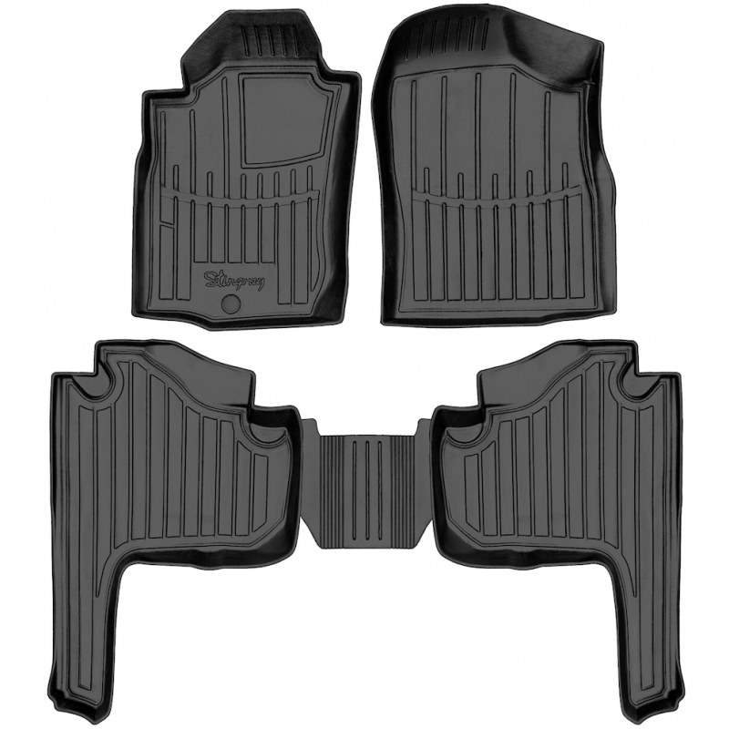 3D килимки для Toyota Land Cruiser Prado (J90) (5 doors) (1996-2002) з бортиками 30 мм (Stingray)