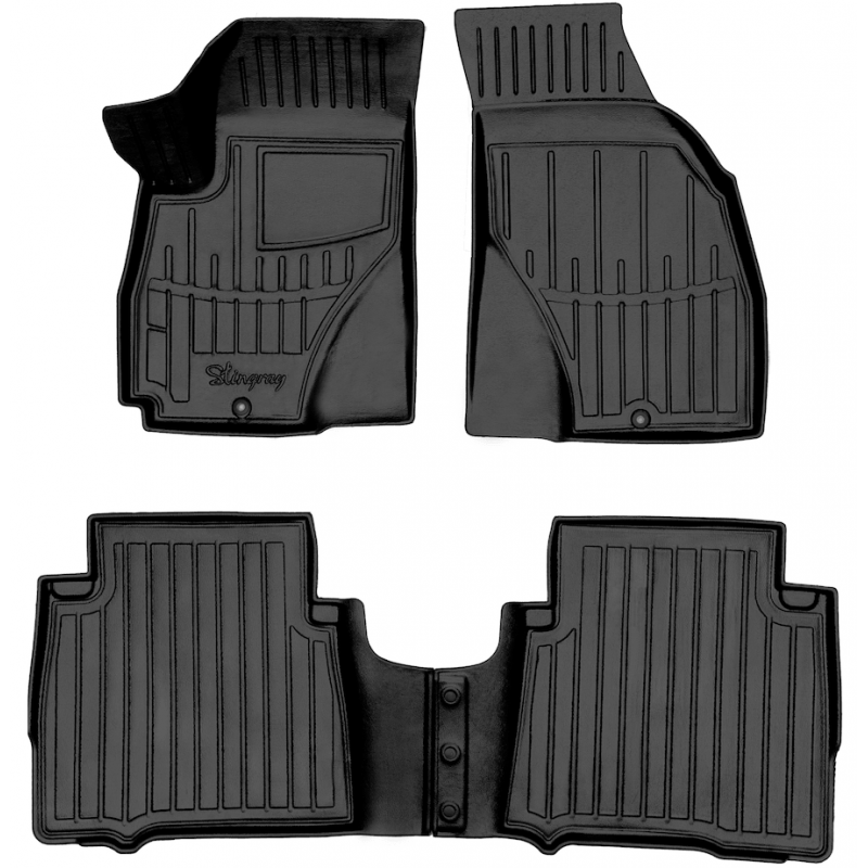 3D килимки для Hyundai Santa Fe I (SM) (2001-2006) з бортиками 30 мм (Stingray)