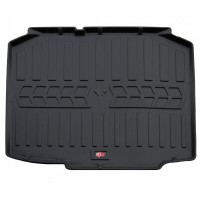 Килимок в багажник для Seat Ibiza IV (6J) (2008-2017) Hatchback з бортиками 30 мм (Stingray)