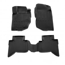 3D килимки для Mitsubishi L200 (LC) (2024-...) з бортиками 30 мм (Stingray)