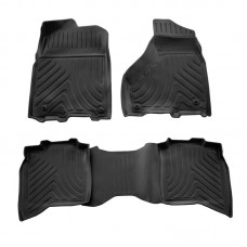 3D килимки для Dodge RAM 1500 (2009-2018) (Crew cab) з бортиками 30 мм (Stingray)