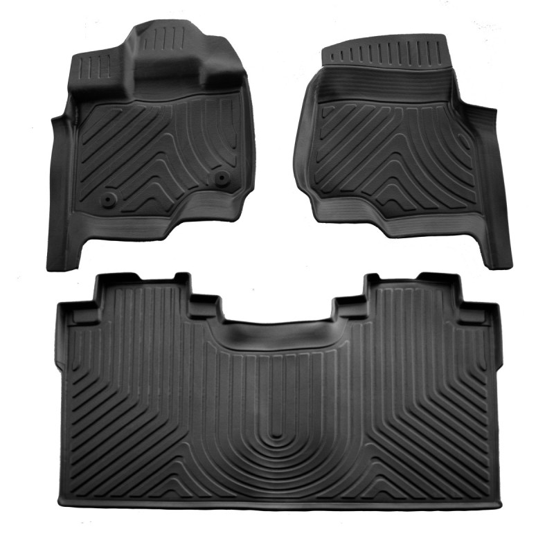 3D килимки для Ford F-150 (Crew cab) (2014-...) з бортиками 30 мм (Stingray)