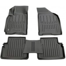 3D килимки для Daewoo Gentra (2013-...) з бортиками 30 мм (Stingray)