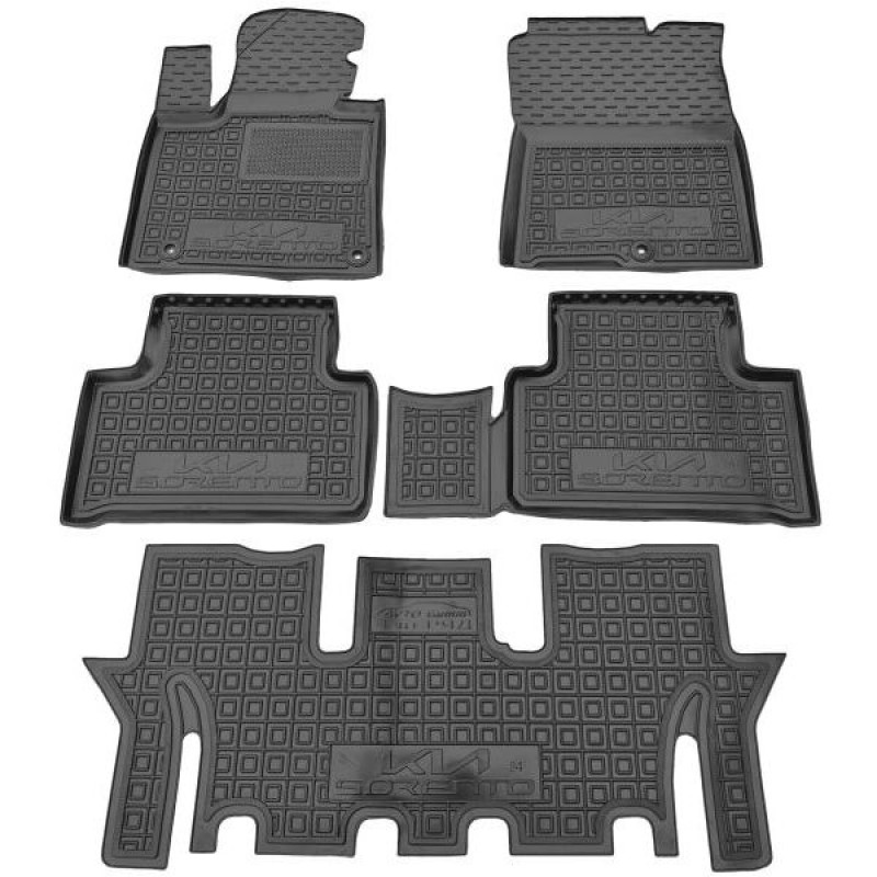 Коврики в салон Kia Sorento IV (MQ4) (2020-...) 7 місць (Avto-Gumm)