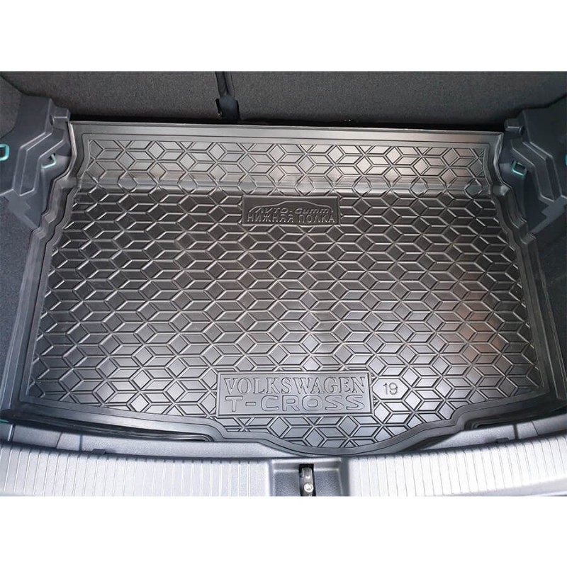 Килимок в багажник для Volkswagen T-Cross (2019-...) нижня поличка (Avto-Gumm)