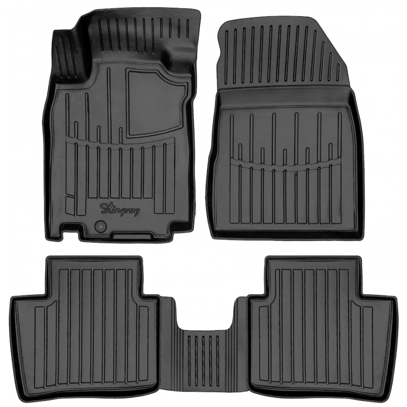 3D килимки для Nissan Tiida (C11) (2004–2011) з бортиками 30 мм (Stingray)