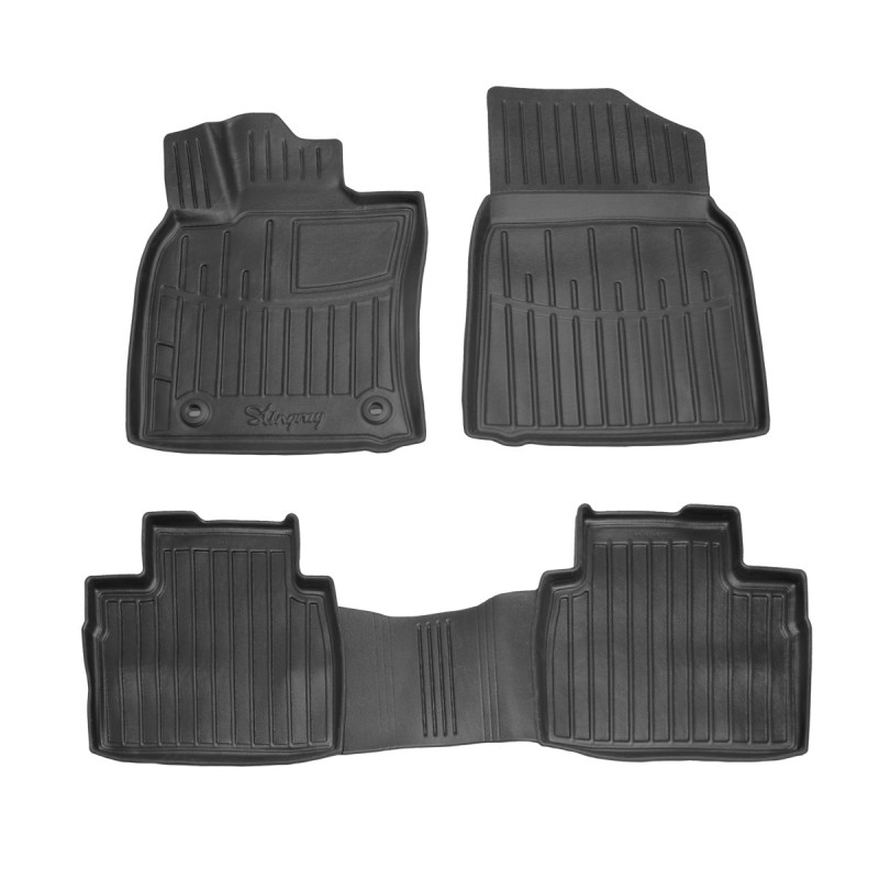 3D килимки для Toyota Camry (XV80) (2024-...) з бортиками 30 мм (Stingray)