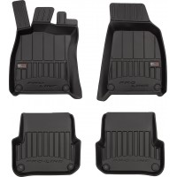 Гумові коврики в салон для Audi A6/S6/RS6 (mkIII)(C6) 2004-2006 (между клипсами 2 ряда 37.5 см) (Frogum Proline Premium)