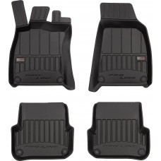 Гумові коврики в салон для Audi A6/S6/RS6 (mkIII)(C6) 2004-2006 (между клипсами 2 ряда 37.5 см) (Frogum Proline Premium)