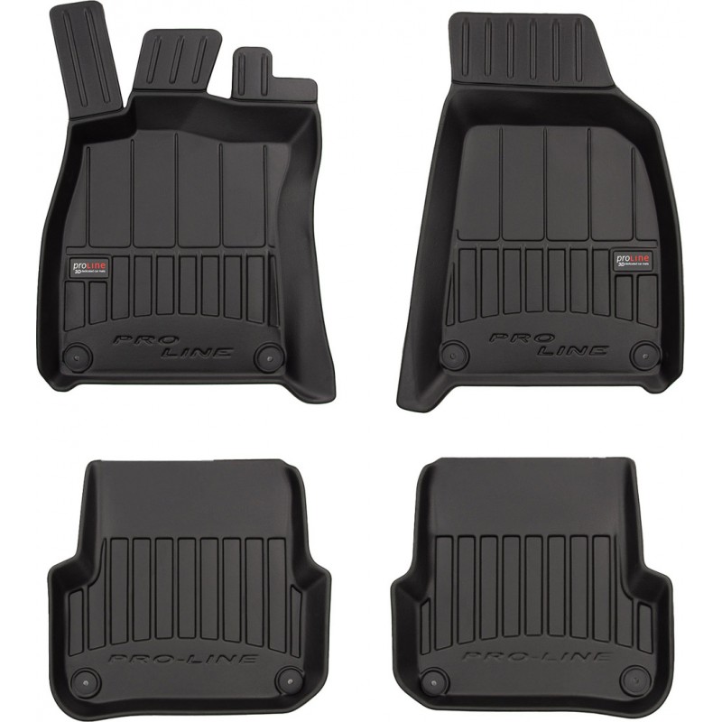 Гумові коврики в салон для Audi A6/S6/RS6 (mkIII)(C6) 2004-2006 (между клипсами 2 ряда 37.5 см) (Frogum Proline Premium)