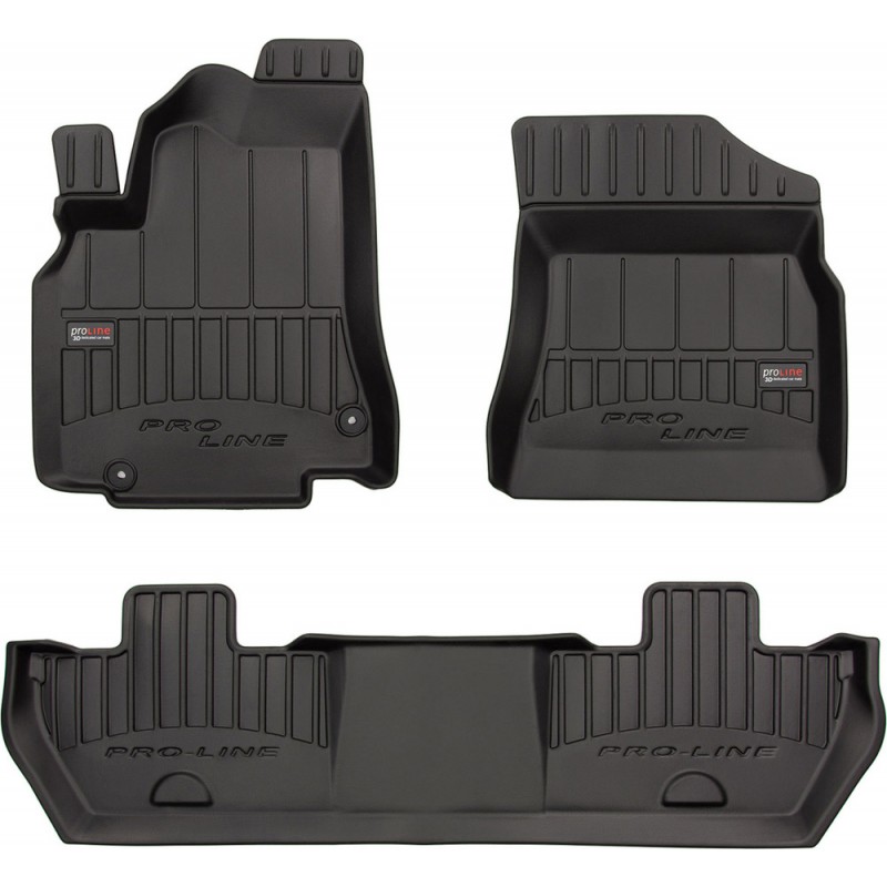 Гумові коврики в салон для  Citroen Berlingo (mkII) 2008-2018; Peugeot Partner (mkII) 2008-2018 (1-2 ряд) (Frogum Proline Premium)