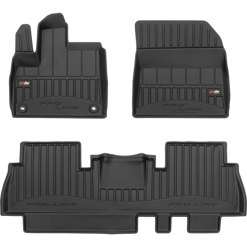 Гумові коврики в салон для  Citroen Berlingo (mkIII); Peugeot Rifter (mkI); Opel Combo (mkV)(E); Toyota ProAce City (mkI) 2018→ (пассажир без регулировок) (Frogum Proline Premium)