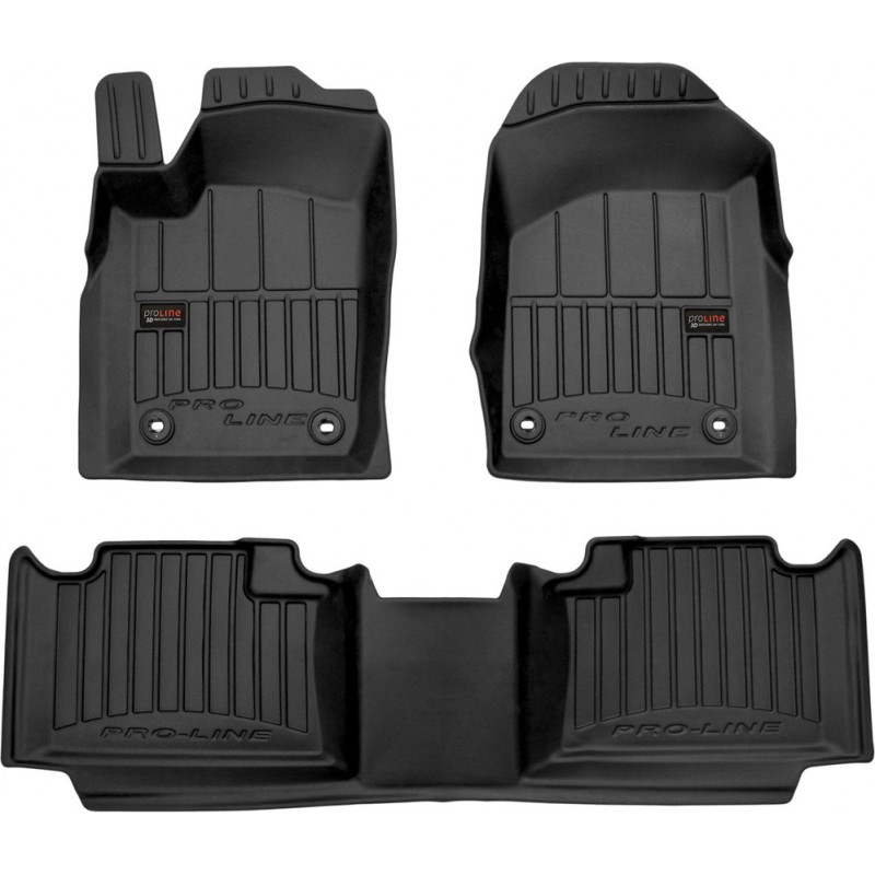 Гумові коврики в салон для  Dodge Durango (mkIII) 2010→ (7 мест)(1-2 ряд) (Frogum Proline Premium)