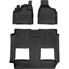 Гумові коврики в салон для Dodge Grand Caravan (mkV) 2007-2020 (2 ряд - 2 места)(1-2 ряд) (Frogum Proline Premium)