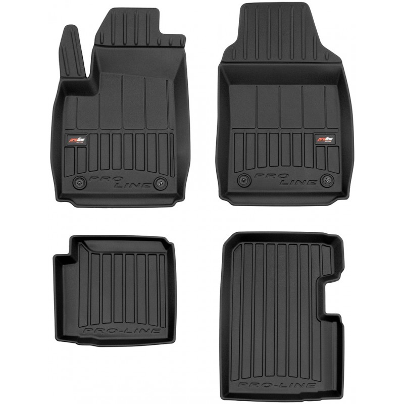 Гумові коврики в салон для Fiat 500 (mkII) 2020→ (гибрид) (Frogum Proline Premium)