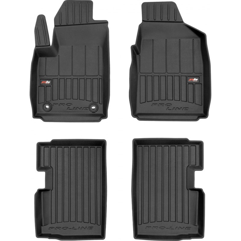 Гумові коврики в салон для  Ford Ka (mkII) 2008-2016 (между клипсами 28.5 см) (Frogum Proline Premium)