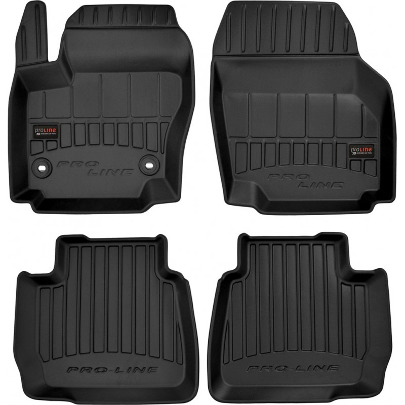 Гумові коврики в салон для  Ford Mondeo (mkIV) 2007-2014 (между клипсами 31см) (Frogum Proline Premium)