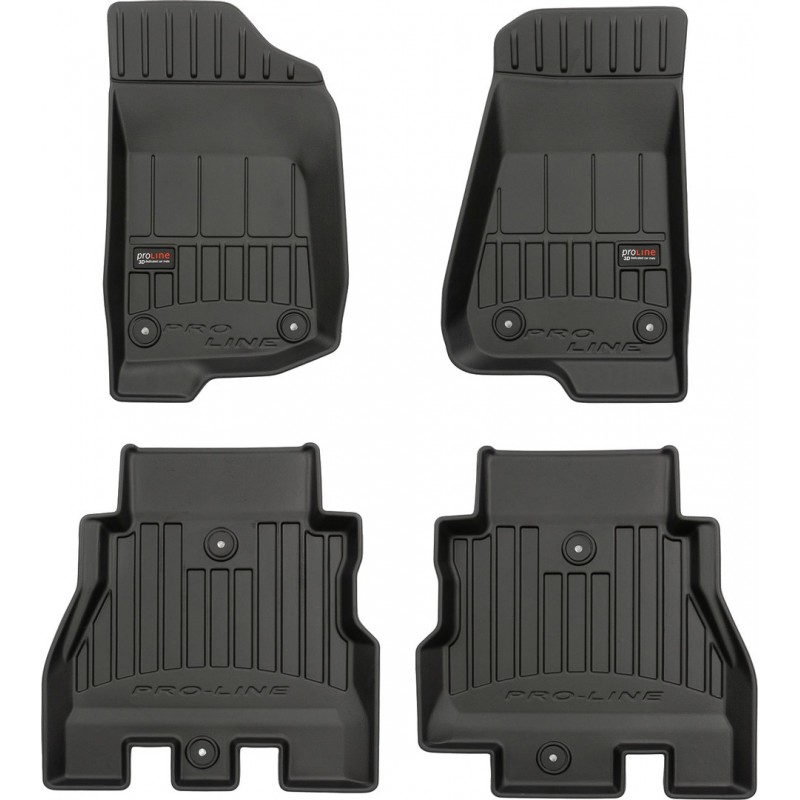 Гумові коврики в салон для Jeep Wrangler Unlimited (JL) 2017→ (Frogum Proline Premium)