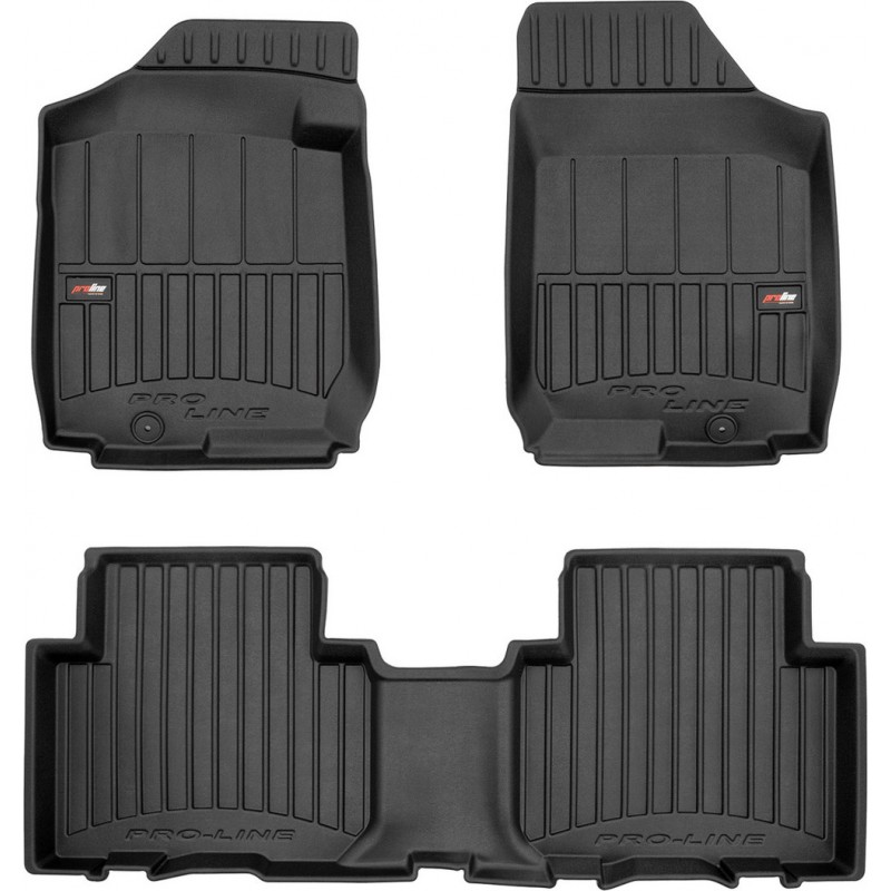 Гумові коврики в салон для Kia Carens (mkII) 2006-2013 (МКПП)(1-2 ряд) (Frogum Proline Premium)