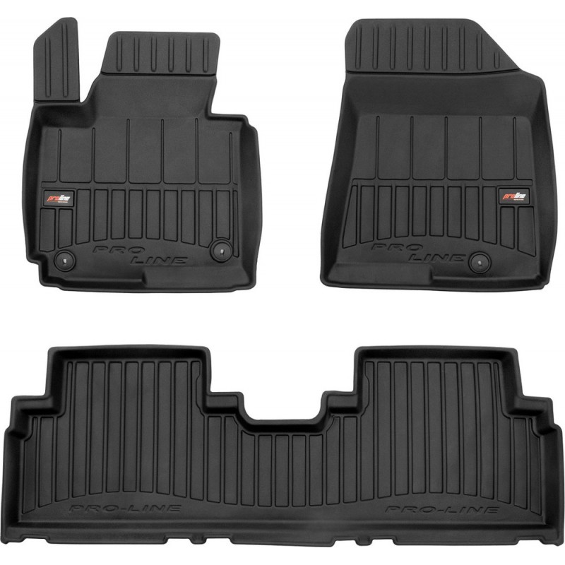 Гумові коврики в салон для Kia Carens (mkIII) 2013-2019 (1-2 ряд) (Frogum Proline Premium)