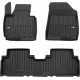 Гумові коврики в салон для Kia Carens (mkIII) 2013-2019 (1-2 ряд) (Frogum Proline Premium)