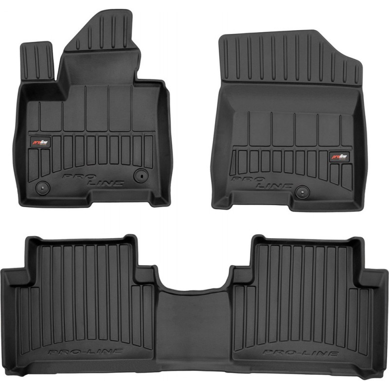 Гумові коврики в салон для Kia Sorento (mkIV) 2020→ (гибрид)(1-2 ряд) (Frogum Proline Premium)