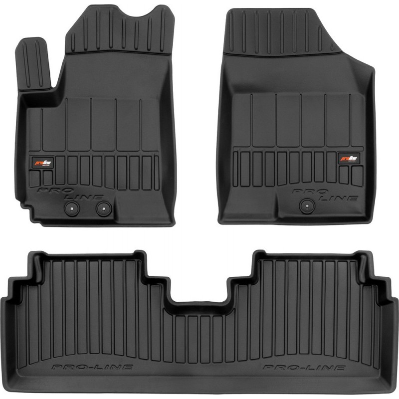 Гумові коврики в салон для Kia Venga (mkI) 2009-2019; Hyundai ix20 (mkI) 2010-2019 (Frogum Proline Premium)