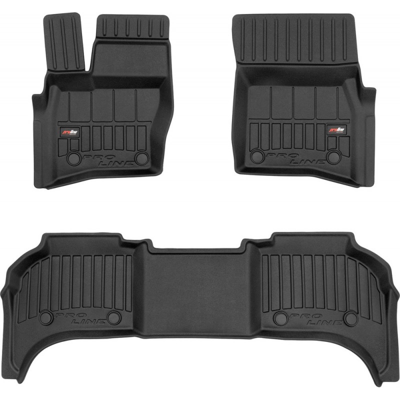 Гумові коврики в салон для Land Rover Defender (mkII)(L663) 2020→ (110)(5 мест)(1-2 ряд) (Frogum Proline Premium)