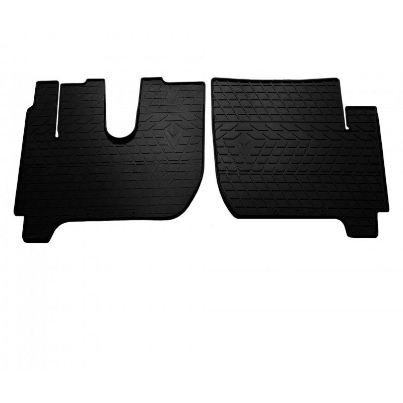 Гумові килимки в салон для Iveco Stralis (cabin AS) (2016-...) комплект з 2 штук (Stingray)