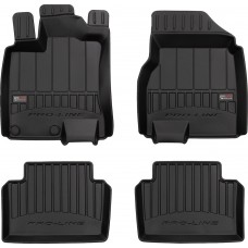 Гумові коврики в салон для Nissan Qashqai (mkI) 2006-2013 (с обдувом на 2 ряд) (Frogum Proline Premium)