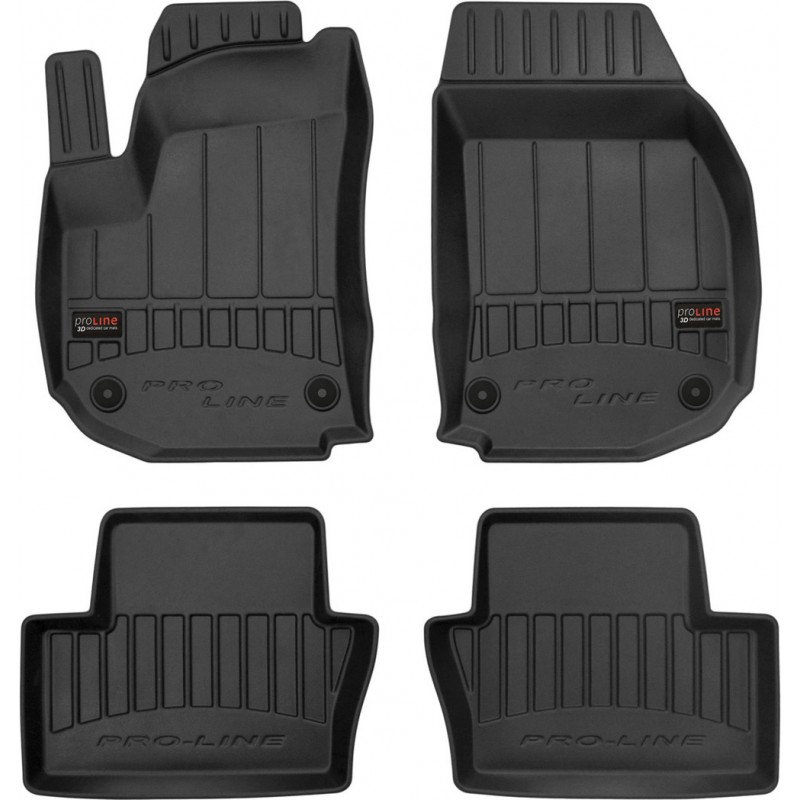 Гумові коврики в салон для Opel Zafira (mkII)(B) 2005-2014 (1-2 ряд) (Frogum Proline Premium)