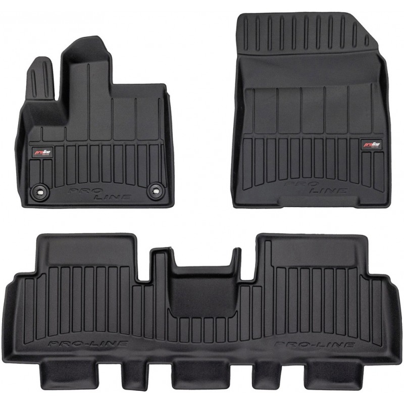 Гумові коврики в салон для Peugeot e-Rifter (mkI) 2021→ (электро)(1-2 ряд) (Frogum Proline Premium)