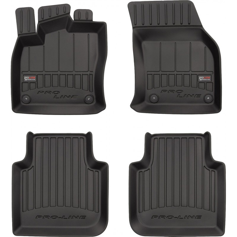 Гумові коврики в салон для Skoda Kodiaq (mkI) 2017-2024; Seat Tarraco (mkI) 2018-2024 (Frogum Proline Premium)