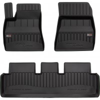 Гумові коврики в салон для Tesla Model 3 (mkI) 2017→ (Frogum Proline Premium)