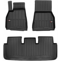 Гумові коврики в салон для Tesla Model S (mkI) 2021→ (Frogum Proline Premium)