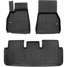 Гумові коврики в салон для Tesla Model S (mkI) 2021→ (Frogum Proline Premium)