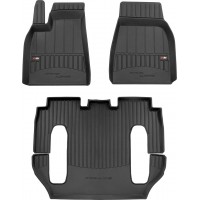 Гумові коврики в салон для Tesla Model X (mkI) 2015-2021 (6 мест) (Frogum Proline Premium)