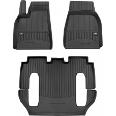 Гумові коврики в салон для Tesla Model X (mkI) 2015-2021 (6 мест) (Frogum Proline Premium)