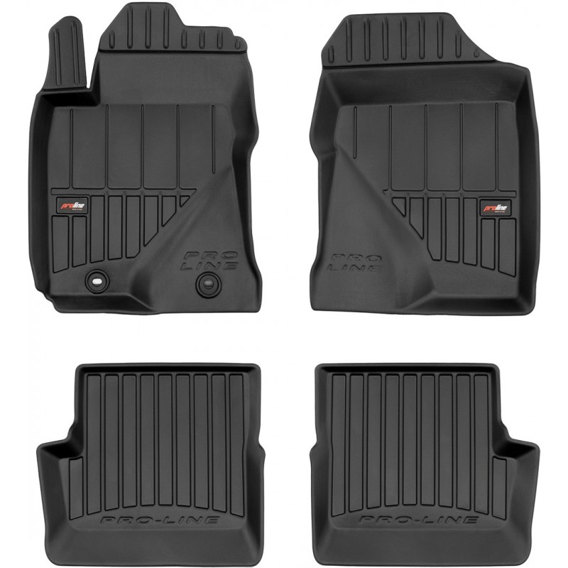 Гумові коврики в салон для Toyota Corolla (E120) 2000-2008 (с вентиляцией 2 ряда) (Frogum Proline Premium)