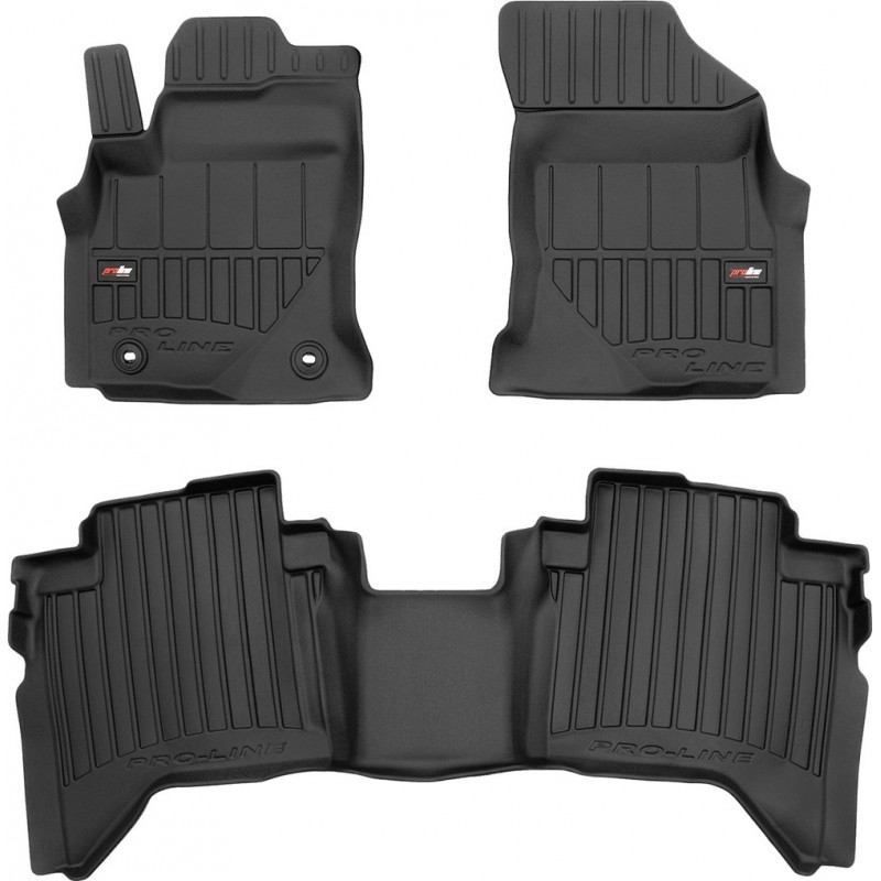 Гумові коврики в салон для Toyota Hilux (mkVIII) 2015→ (Frogum Proline Premium)