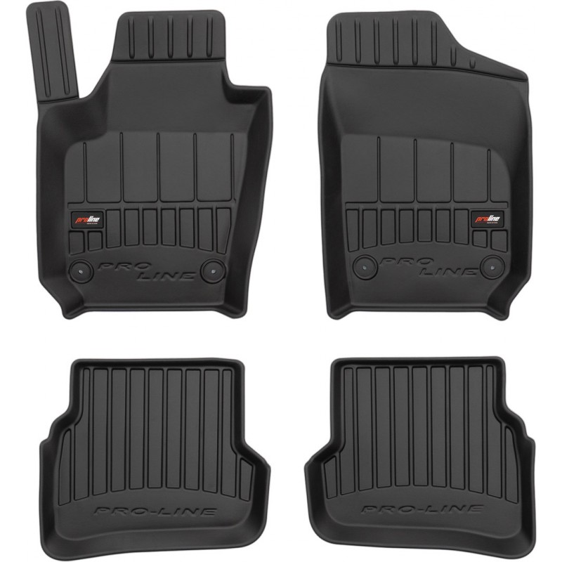 Гумові коврики в салон для Volkswagen Polo (mkV) 2009-2017; Skoda Fabia (mkIII) 2014-2022; Seat Ibiza (mkIV) 2008-2017 (Frogum Proline Premium)