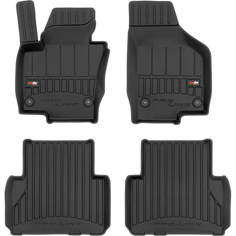 Гумові коврики в салон для Volkswagen Sharan (mkII) 2010-2022; Seat Alhambra (mkII) 2010-2020 (1-2 ряд) (Frogum Proline Premium)