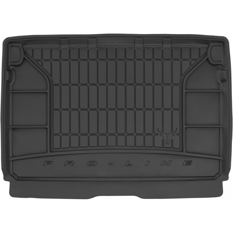 Гумовий килимок в багажник для Citroen C3 Aircross (mkI) 2017-2024 (2 ряд без регулировок)(верхний уровень) (Frogum Proline Premium)