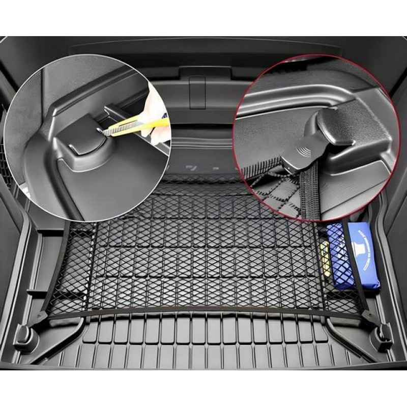 Гумовий килимок в багажник для Hyundai ix20 (mkI) 2010-2019 (верхний уровень) (Frogum Proline Premium)