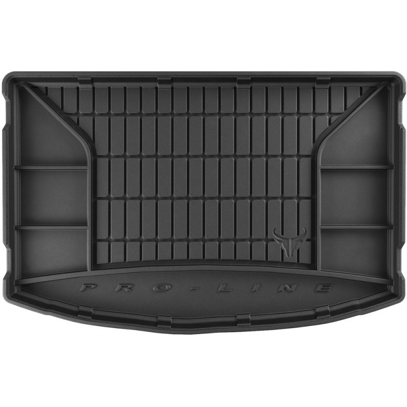 Гумовий килимок в багажник для Kia Rio (mkIV) 2016-2023 (EU)(хетчбек)(не MHEV)(без двухуровневого пола) (Frogum Proline Premium)