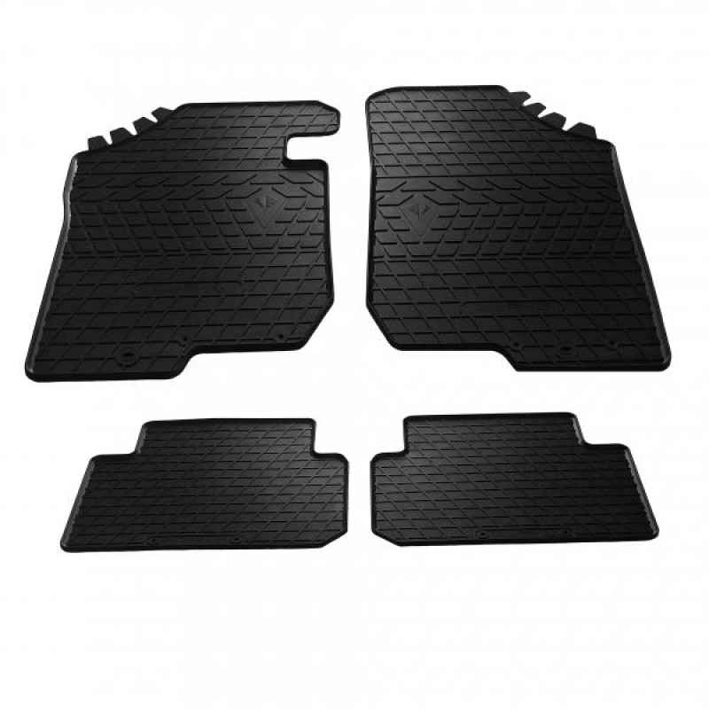 Гумові килимки в салон для Kia Carens ІІ (2006-2012) комплект з 4 штук (Stingray)